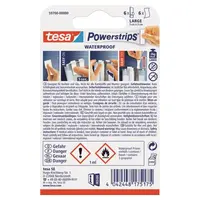 Proužek samolepící, voděodolný, bílý, Powerstrips,TESA