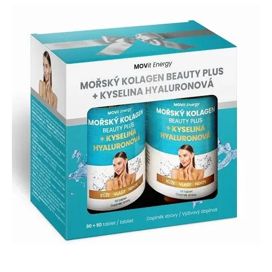 Movit Beauty plus mořský kolagen 180 tablet Dárkové balení
