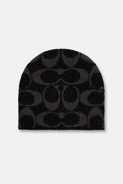 Čiapka s prímesou vlny Coach