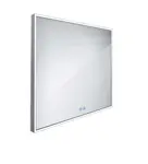 Nimco Zrcadla - Zrcadlo s LED osvětlením, 70x70 cm, dotykový senzor, hliník ZP 13077VX
