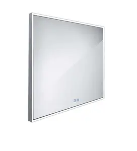 Nimco Zrcadla - Zrcadlo s LED osvětlením, 70x70 cm, dotykový senzor, hliník ZP 13077VX