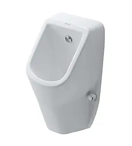 Duravit D-Code - Pisoár, zadní přívod vody, Rimless, alpská bílá 0829300000