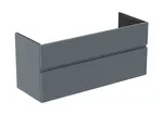 Ideal Standard Finesse - Umyvadlová skříňka, 120x44x55 cm, 2 zásuvky, Ribbed Matt ashblue E3385UQ