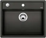 Blanco Dalago 6 - Silgranitový dřez, 62x51 cm, s ovládáním odtoku, černá 525873
