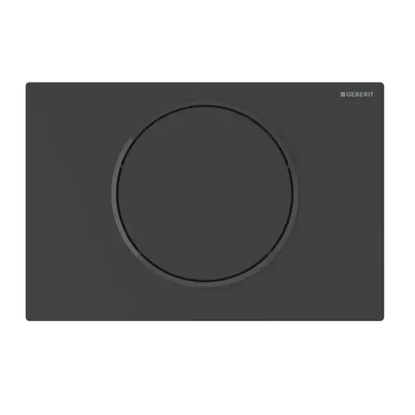 Geberit Sigma10 - Elektronické ovládání splachování, síťové napájení, easy to clean, matná černá 115.867.16.6