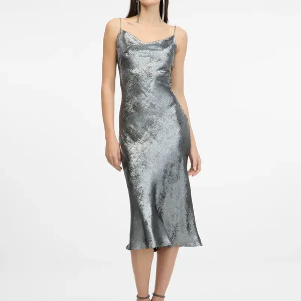 Silver women's dress with straps ORSAY - Women's