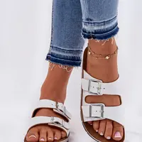 Dámske Sandále S Prackami Bielé Inblu