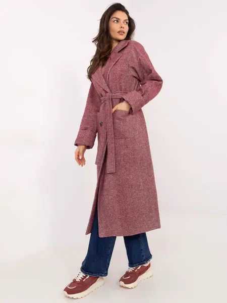 Coat LK-PL-509835.19 burgundy