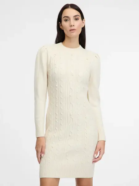 Cream women's sweater dress ORSAY - Women's