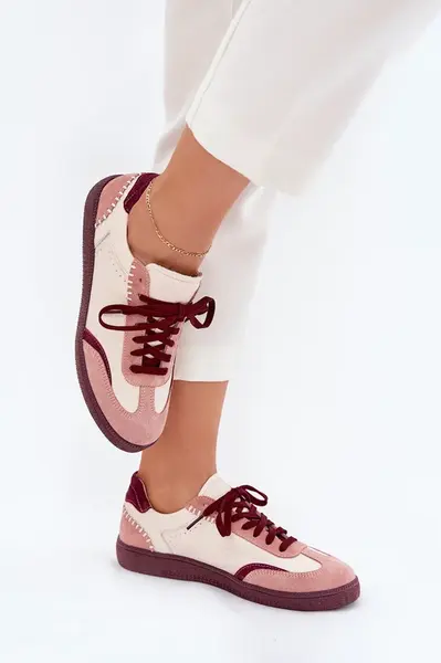 Dámske Kožené Tenisky Zazoo N1220 Béžové