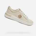 Cream women's sneakers Geox Dalyla - Women's