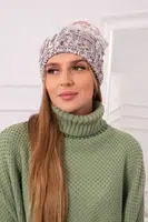 marka niezdefiniowana Čapica s fleece Dolores K303 hnedá+biela+červená