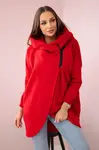 Short zip sweatshirt red