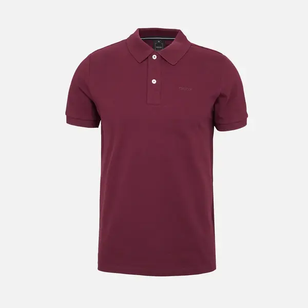 Burgundy men's polo shirt Geox - Men's