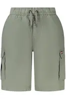 Pánske zelené kapsáčové bermudy