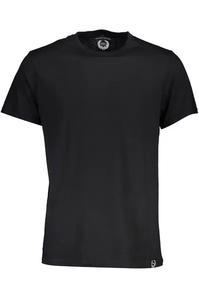 GIAN MARCO VENTURI BLACK MAN SHORT SLEEVE T-SHIRT