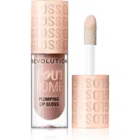 Makeup Revolution Pout Bomb lesk na rty se zvětšujícím efektem odstín Milky Sheer Holo 4.6 ml