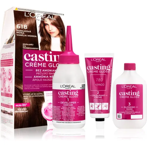 L’Oréal Paris Casting Creme Gloss barva na vlasy odstín 618 Vanilla Mocha 1 ks