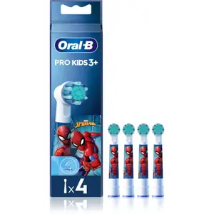 Oral-B PRO Kids 3+ náhradní hlavice pro zubní kartáček pro děti Spiderman 4 ks