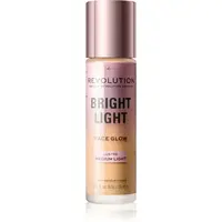 Revolution Bright Light Face Glow rozjasňující tónovací fluid odstín Lustre Medium Light 23 ml