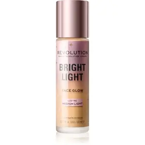 Revolution Bright Light Face Glow rozjasňující tónovací fluid odstín Lustre Medium Light 23 ml