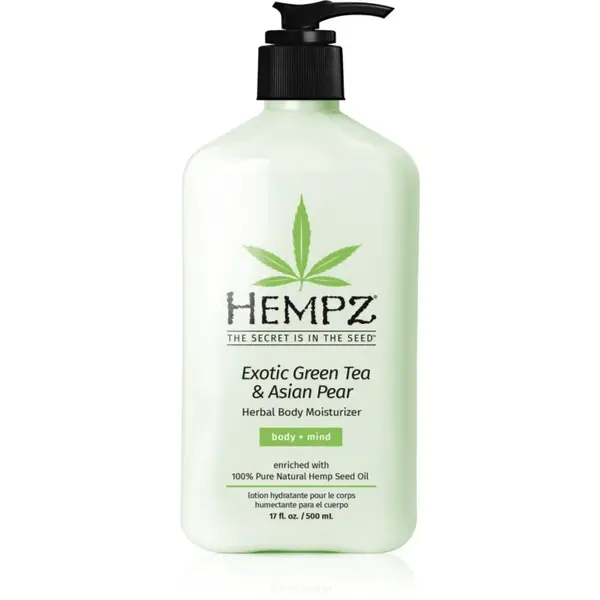 HEMPZ Exotic Green Tea & Asian Pear hydratační tělové mléko 500 ml