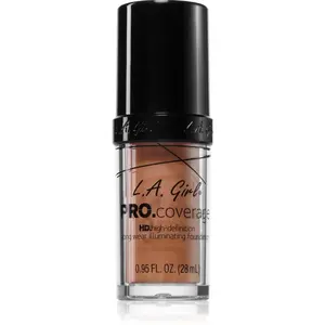 L.A. Girl Cosmetics PRO. Coverage rozjasňující tekutý make-up odstín Warm Beige 28 ml