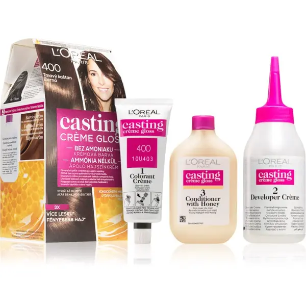 L’Oréal Paris Casting Creme Gloss barva na vlasy odstín 400 Dark Brown 1 ks