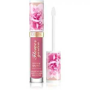 Eveline Cosmetics Flower Garden krémový lesk na rty s kyselinou hyaluronovou odstín 03 Magnolia Charm 4.5 ml