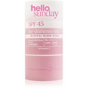 hello sunday the shimmer one mineral glow stick minerální ochranná tyčinka na citlivá místa SPF 45 20 g