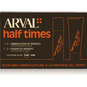 Arval Half Times Fast Tanning Bottle + Tube Set ochranný olej urychlující opalování