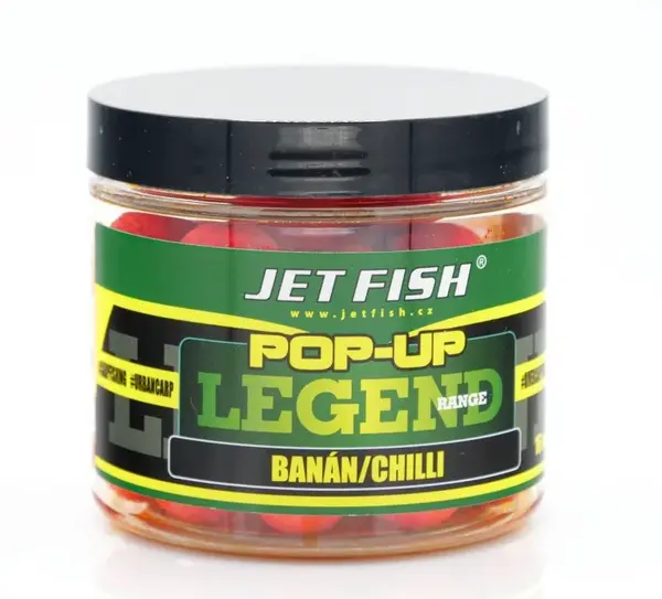 Jet fish plávajúce boilie legend range banán chilli - 60 g 20 mm