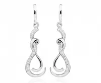 Silver Cat Elegantné náušnice so zirkónmi SC430