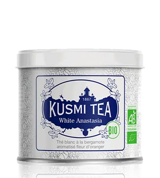 Kusmi Tea White Anastasia plechová dóza 90 g