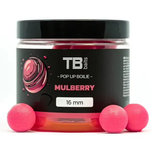 Tb baits plávajúce boilie pop-up mulberry + nhdc 65 g - 12 mm