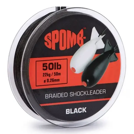 Spomb splietaná šnúra braided leader black 50 m - 0,26 mm - 22 kg