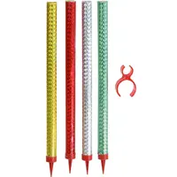 Rappa Fontána párty farebná s držiakom na fľašu 24 cm 4 ks