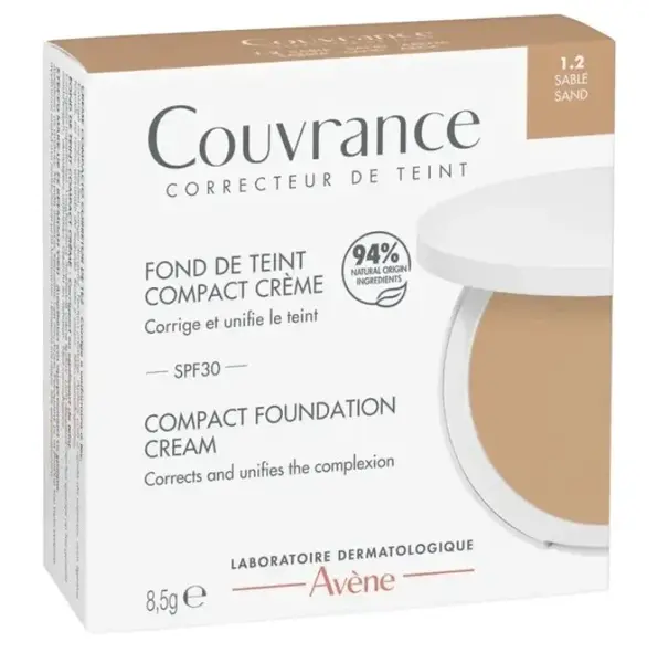 Avène Kompaktní krémový make-up SPF 30 odstín 1.2 Sand 8,5 g