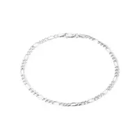 JVD Nadčasový stříbrný řetízkový náramek Figaro SVLCGADBSJ18022