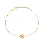 Brilio Silver Hravý pozlacený náramek s tlapkou BRC29Y