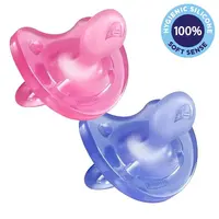 CHICCO Dudlík Physio Soft celosilikonový 16-36m dívka 2 ks