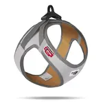 CURLI Postroj pro psy Glow Reflective Gray L, 8-13 kg