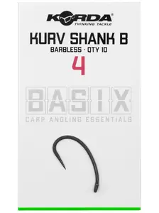 Korda háčky basix kurv shank barbless - 4
