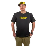 Black cat tričko logo black t-shirt - xl