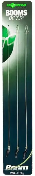 Korda návazec ready tied boom qc 25 lb 19 cm 3 ks