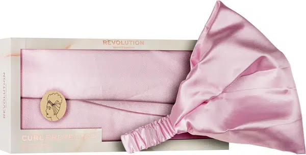 Revolution Haircare Kosmetická čelenka Satin Pink (Curl Protector)