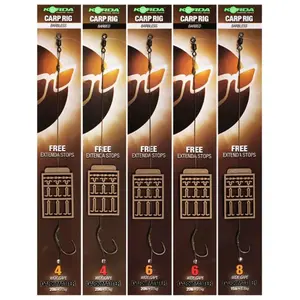 Korda návazec dark matter rig s hrotem-háček 6 nosnost 20 lb