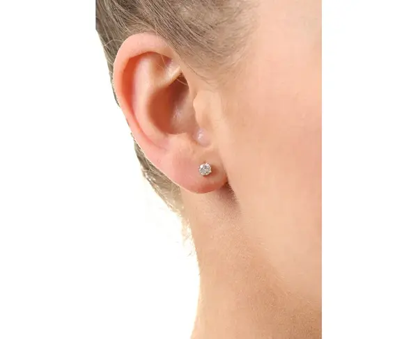 MOISS Půvabné peckové náušnice se zirkony E000143 0,4 cm