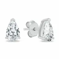 Brilio Silver Třpytivé stříbrné náušnice Kapka EA1185W