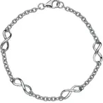 Hot Diamonds Stříbrný náramek s diamantem Infinity DL293